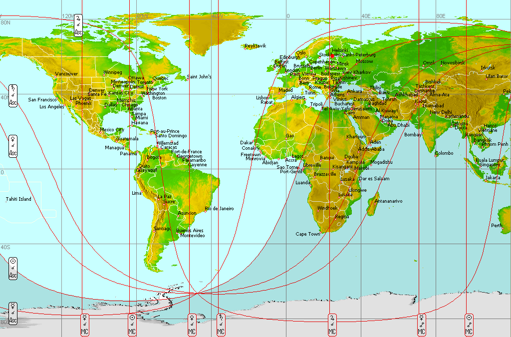 Geographical Astrology Chart Free